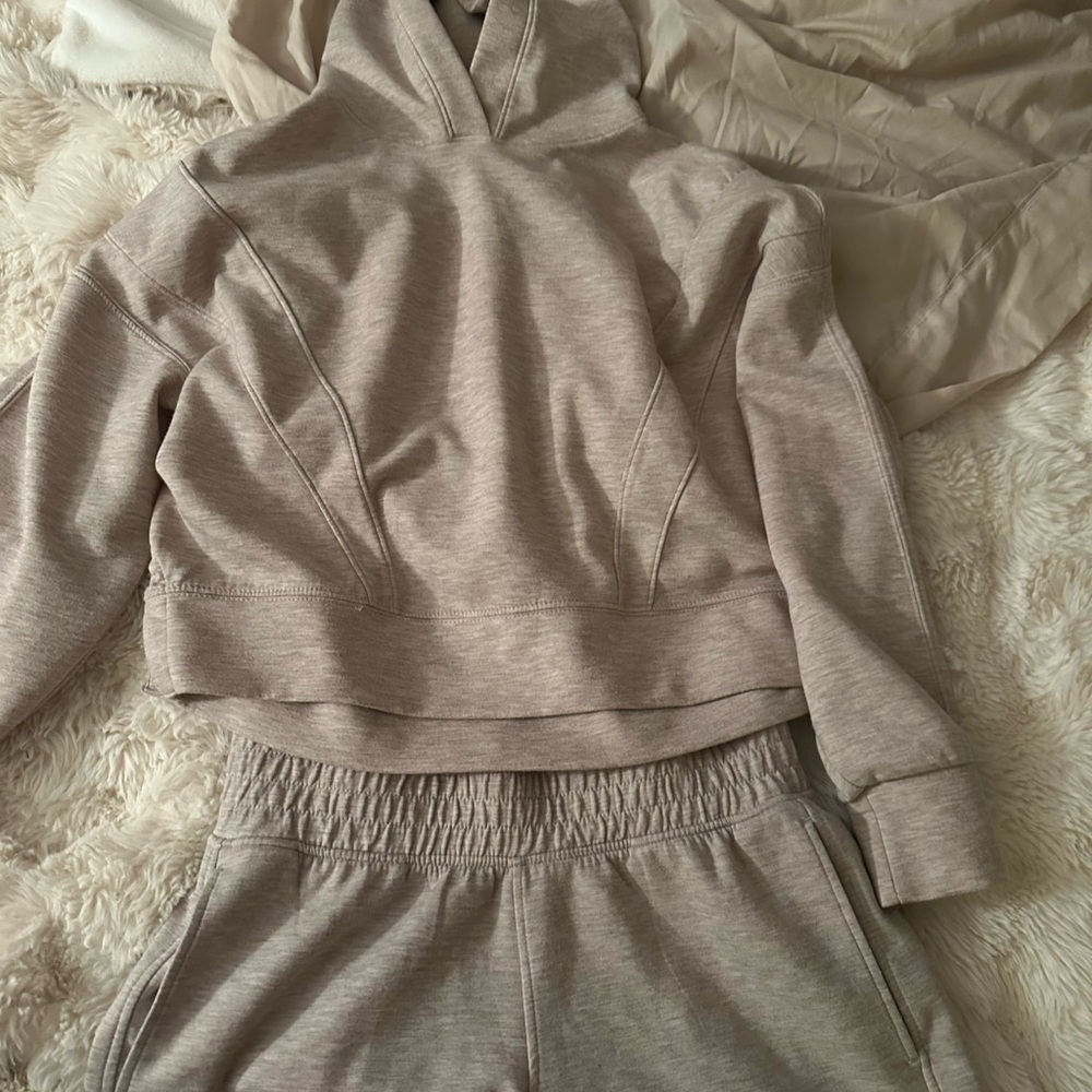 Yogalicious Tan Hoodie and Joggers Set